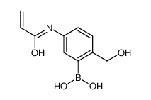 5-丙烯酰胺-2-(羟基甲基)苯硼酸结构式