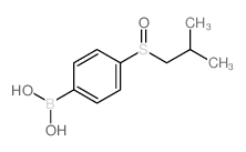 4-(异丁基亚硫酰基)苯硼酸结构式