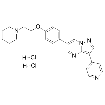Dorsomorphin dihydrochloride图片