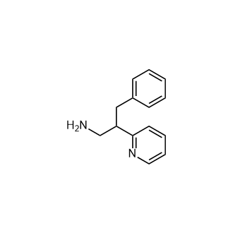 3-苯基-2-(吡啶-2-基)丙-1-胺结构式