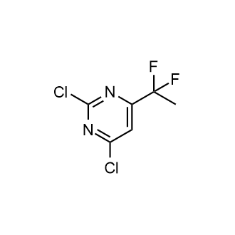 2,4-Dichloro-6-(1,1-difluoroethyl)pyrimidine Structure