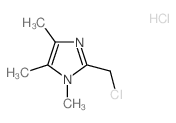 2-(氯甲基)-1,4,5-三甲基-1H-咪唑盐酸盐结构式