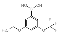 3-乙氧基-5-(三氟甲氧基)苯硼酸结构式