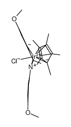 氯(五甲基环戊二烯基){5-甲氧基-2-{1-[(4-甲氧基苯基)亚氨基-kN]乙基}苯基-kC}铱(III) Iridicycle-MeO结构式