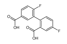 3-(2-carboxy-4-fluorophenyl)-4-fluorobenzoic acid结构式