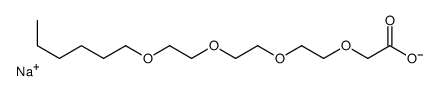 己醇聚醚-4 羧酸钠结构式