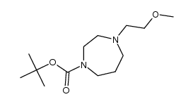 4-(2-Methoxy-ethyl)-[1,4]diazepan-1-carboxylic acid tert-butyl ester结构式