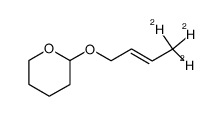 (E)-2-((but-2-en-1-yl-4,4,4-d3)oxy)tetrahydro-2H-pyran Structure