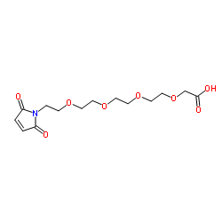 14-(2,5-Dioxo-2,5-dihydro-1H-pyrrol-1-yl)-3,6,9,12-tetraoxatetradecan-1-oic acid Structure