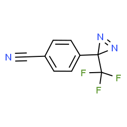 4-(3-(三氟甲基)-3H-双吖丙啶-3-基)苄腈结构式