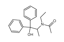 N-ethyl-N-(2-hydroxy-1-methyl-2,2-diphenylethyl)acetamide Structure