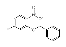 4-氟-1-硝基-2-(苯基甲氧基)苯结构式