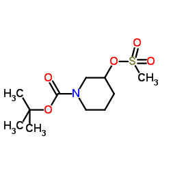 N-BOC-3-甲磺酰氧基哌啶结构式