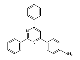 4-(4-Aminophenyl)-2,6-diphenyl pyrimidine Structure