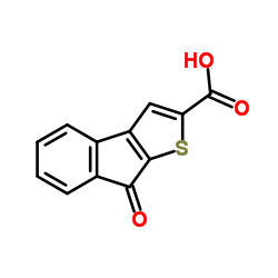 8-氧代-8H-茚并[2,1-b]噻吩-2-羧酸结构式
