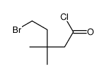 5-bromo-3,3-dimethylpentanoyl chloride Structure