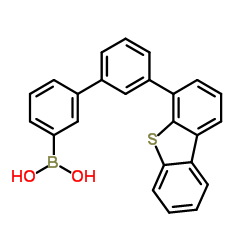 [3'-(Dibenzo[b,d]thiophen-4-yl)-3-biphenylyl]boronic acid Structure