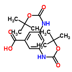 3,5-Bis((tert-butoxycarbonyl)amino)benzoic acid Structure