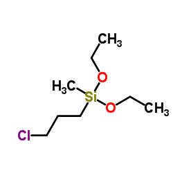 γ-氯丙基甲基二乙氧基硅烷结构式