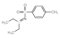 N-(diethyl-$l^13553-69-0-sulfanylidene)-4-methyl-benzenesulfonamide Structure
