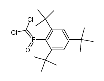 (dichloromethylene)(2,4,6-tri-tert-butylphenyl)phosphine oxide结构式