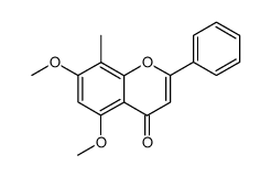 5,7-dimethoxy-8-methyl-2-phenylchromen-4-one Structure