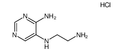 N5-(2-aminoethyl)pyrimidine-4,5-diamine hydrochloride Structure