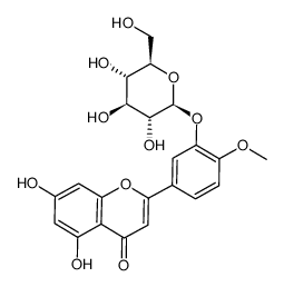 diosmetin 3'-O-β-D-glucopyranoside Structure