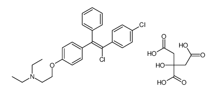 4'-Chloro Clomiphene Citrate(E/Z Mixture)结构式