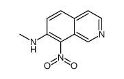 N-甲基-8-硝基-7-异喹啉胺结构式