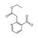 Ethyl 2-(3-nitropyridin-2-yl)acetate Structure