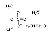 chromium(2+),sulfate,pentahydrate Structure
