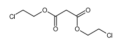 bis(2-chloroethyl) propanedioate结构式