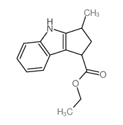 ethyl 3-methyl-1,2,3,4-tetrahydrocyclopenta[b]indole-1-carboxylate结构式