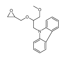 9-[3-methoxy-2-(oxiran-2-ylmethoxy)propyl]carbazole结构式
