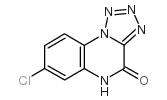 7-氯-四唑[1,5-a]喹噁唑-4(5H)-酮结构式