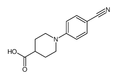 1-(4-cyanophenyl)piperidine-4-carboxylic acid Structure