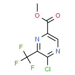 5-氯-6-三氟甲基吡嗪-2-羧酸甲酯结构式