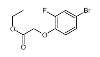 ethyl 2-(4-bromo-2-fluorophenoxy)acetate结构式
