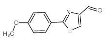 2-(4-甲氧基苯基)-噻唑-4-甲醛结构式