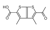 2-acetyl-3,4-dimethylthieno[2,3-b]thiophene-5-carboxylic acid Structure