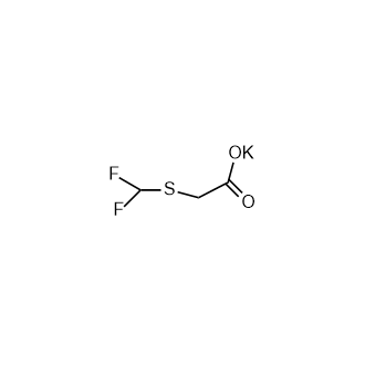 2-((二氟甲基)硫代)乙酸钾结构式