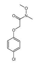 2-(4-chlorophenoxy)-N-methoxy-N-methylacetamide结构式
