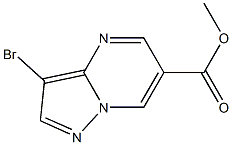 3-溴吡唑并[1,5-a]嘧啶-6-甲酸甲酯结构式