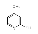 4-甲基吡啶-2(1H)-硫酮结构式