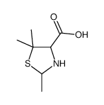 2,5,5-trimethyl-1,3-thiazolidine-4-carboxylic acid结构式