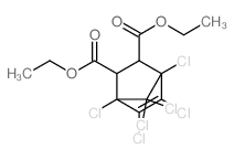 5-Norbornene-2,3-dicarboxylic acid, 1,4,5,6,7, 7-hexachloro-, diethyl ester Structure