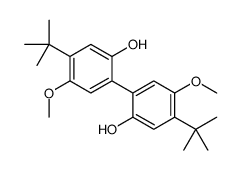 5-tert-butyl-2-(4-tert-butyl-2-hydroxy-5-methoxyphenyl)-4-methoxyphenol结构式