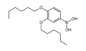 (3,4-dihexoxyphenyl)boronic acid结构式