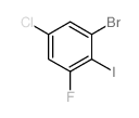 1-溴-5-氯-3-氟-2-碘苯结构式